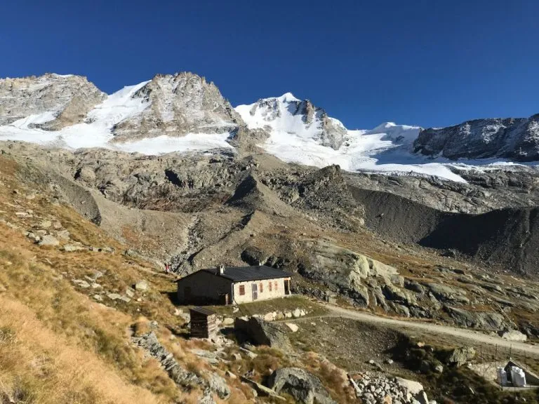 Grand-Paradiso-Blick von der Chabod-Hütte x
