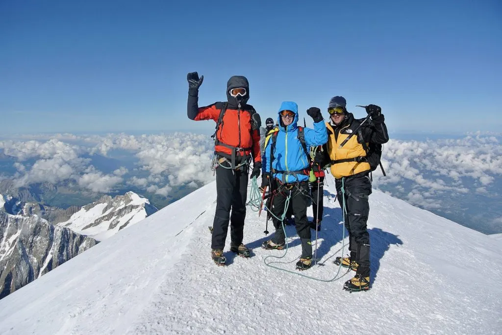 top of mont blanc